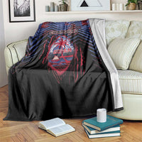 Guam Blanket Chamorro Seal Tribal Scratch Design - Polynesian Pride
