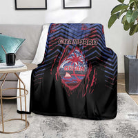 Guam Blanket Chamorro Seal Tribal Scratch Design - Polynesian Pride