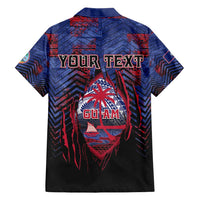 Personalised Guam Hawaiian Shirt Chamorro Seal Tribal Scratch Design DT05 - Polynesian Pride