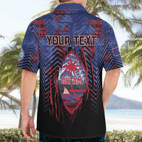Personalised Guam Hawaiian Shirt Chamorro Seal Tribal Scratch Design DT05 - Polynesian Pride