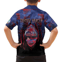 Personalised Guam Hawaiian Shirt Chamorro Seal Tribal Scratch Design DT05 - Polynesian Pride