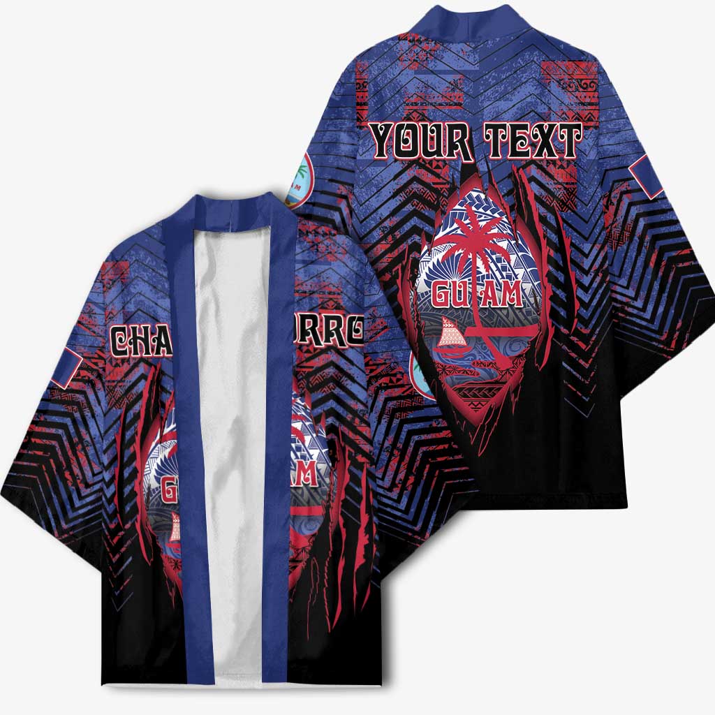 Personalised Guam Kimono Chamorro Seal Tribal Scratch Design - Polynesian Pride