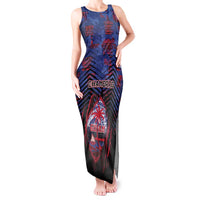 Personalised Guam Tank Maxi Dress Chamorro Seal Tribal Scratch Design - Polynesian Pride