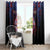 Guam Window Curtain Chamorro Seal Tribal Scratch Design - Polynesian Pride