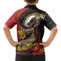 Personalised Papua New Guinea Language Week Kid Hawaiian Shirt Bird Of Paradise Tribal Floral Pattern DT05 - Polynesian Pride
