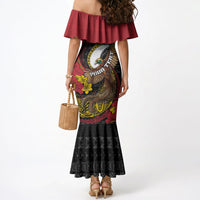 Personalised Papua New Guinea Language Week Mermaid Dress Bird Of Paradise Tribal Floral Pattern DT05 - Polynesian Pride