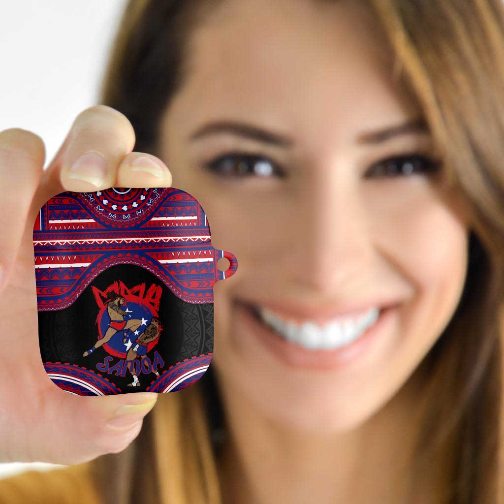 Samoa Mixed Martial Arts AirPods Case Flying Knee Of Samoan DT05 - Polynesian Pride