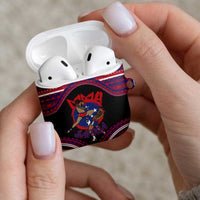 Samoa Mixed Martial Arts AirPods Case Flying Knee Of Samoan DT05 - Polynesian Pride