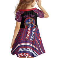 Personalised Samoa Mixed Martial Arts Family Matching Mermaid Dress and Hawaiian Shirt Flying Knee Of Samoan DT05 - Polynesian Pride