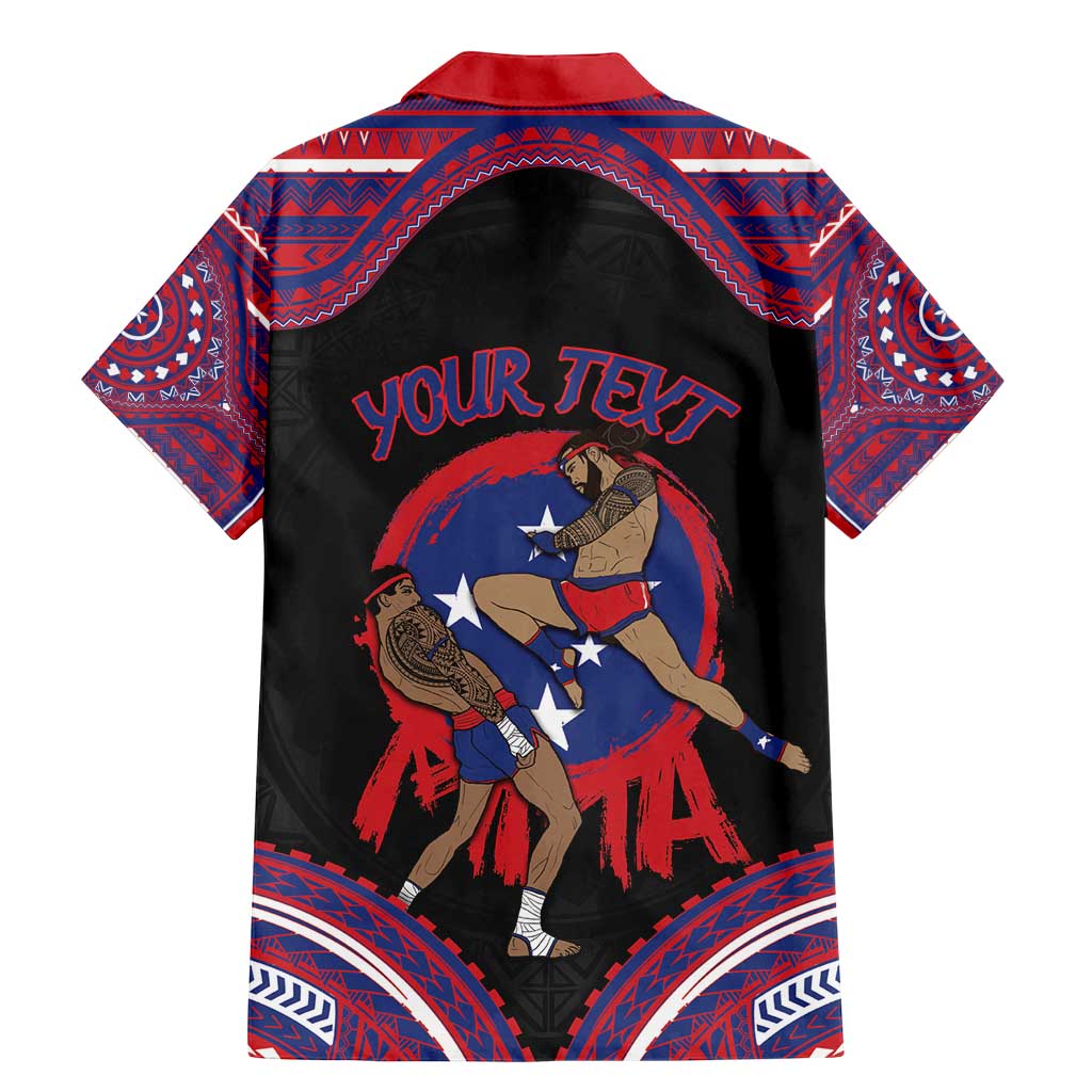 Personalised Samoa Mixed Martial Arts Family Matching Mermaid Dress and Hawaiian Shirt Flying Knee Of Samoan DT05 - Polynesian Pride