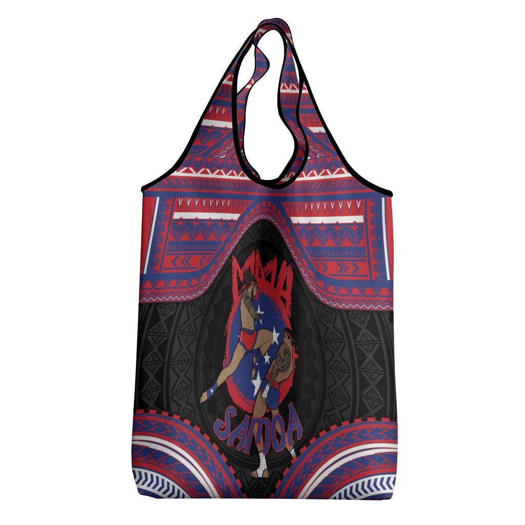 Samoa Mixed Martial Arts Grocery Bag Flying Knee Of Samoan DT05 - Polynesian Pride