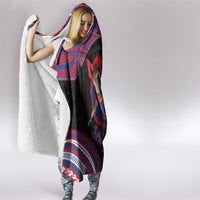 Samoa Mixed Martial Arts Hooded Blanket Flying Knee Of Samoan - Polynesian Pride