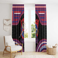 Samoa Mixed Martial Arts Window Curtain Flying Knee Of Samoan DT05 - Polynesian Pride