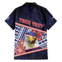 Personalized American Samoa Family Matching Puletasi and Hawaiian Shirt Bald Eagle With Polynesian Pattern - Polynesian Pride