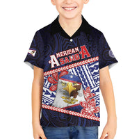 Personalized American Samoa Family Matching Summer Maxi Dress and Hawaiian Shirt Bald Eagle With Polynesian Pattern - Polynesian Pride