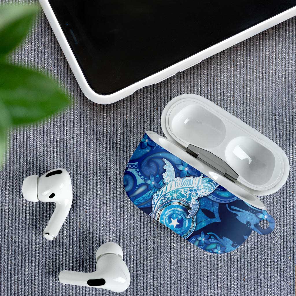 Northern Mariana Islands AirPods Case Galaxy Polynesian Shark Tattoo - Polynesian Pride