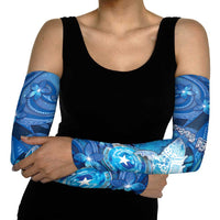 Northern Mariana Islands Arm Sleeves Galaxy Polynesian Shark Tattoo DT05 - Polynesian Pride