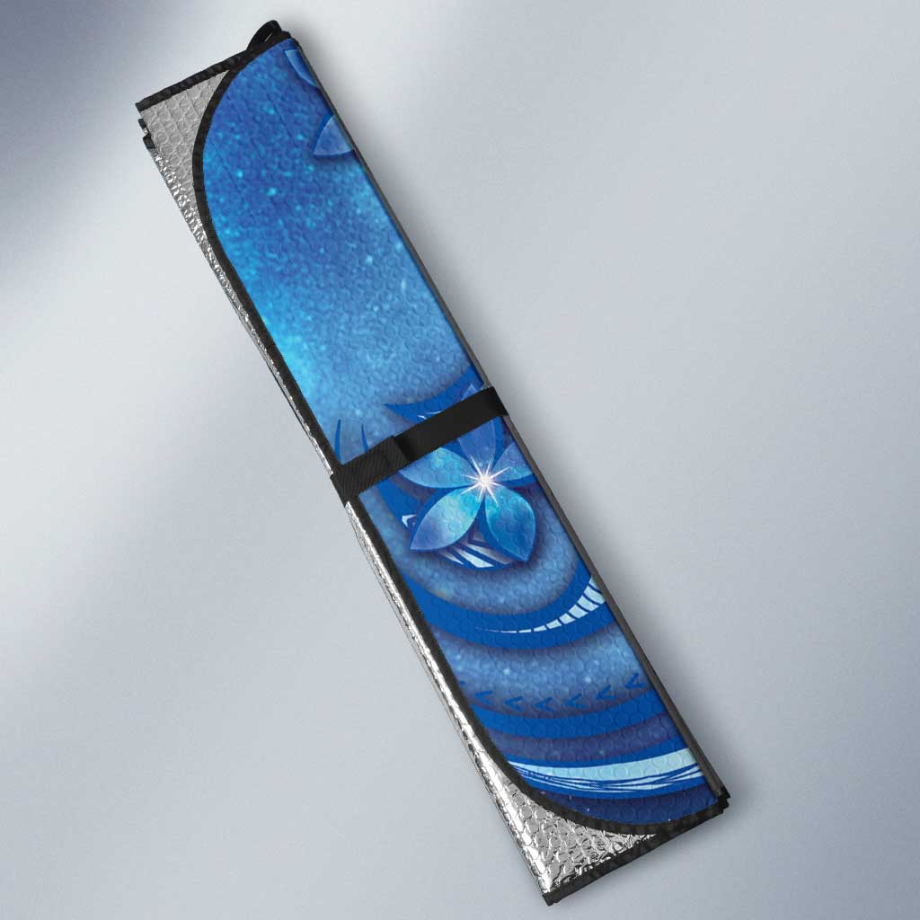 Northern Mariana Islands Auto Sun Shade Galaxy Polynesian Shark Tattoo - Polynesian Pride