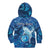 Personalised Northern Mariana Islands Kid Hoodie Galaxy Polynesian Shark Tattoo - Polynesian Pride