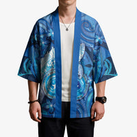 Personalised Northern Mariana Islands Kimono Galaxy Polynesian Shark Tattoo - Polynesian Pride