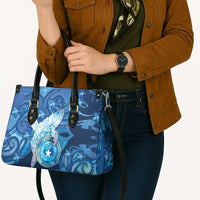 Northern Mariana Islands Leather Bag Galaxy Polynesian Shark Tattoo - Polynesian Pride