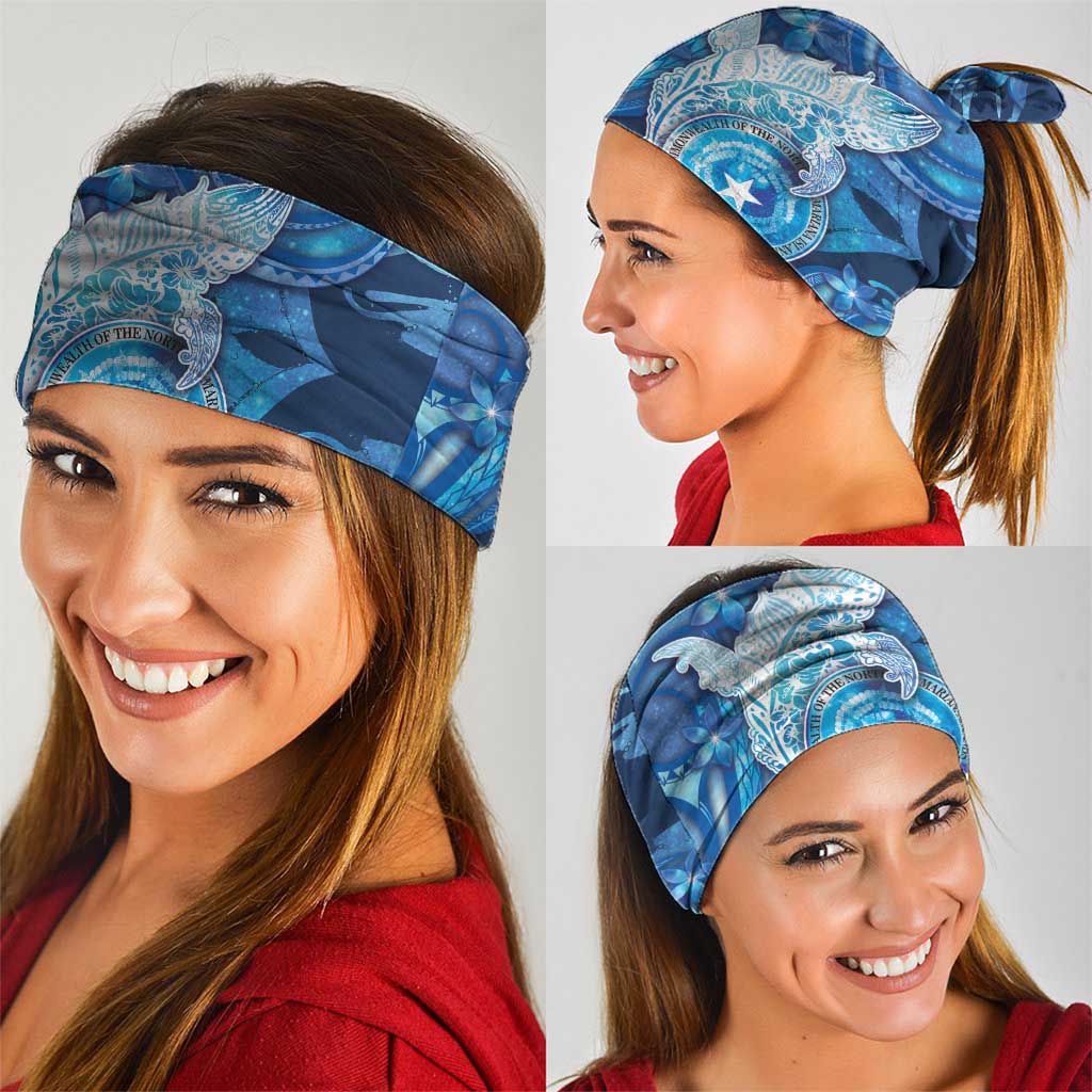 Northern Mariana Islands Neck Gaiter Galaxy Polynesian Shark Tattoo DT05