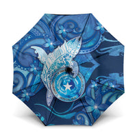 Northern Mariana Islands Umbrella Galaxy Polynesian Shark Tattoo DT05 One Size Folded 11.42 inch Opened Diameter 37.4 inch Blue - Polynesian Pride