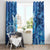 Northern Mariana Islands Window Curtain Galaxy Polynesian Shark Tattoo - Polynesian Pride