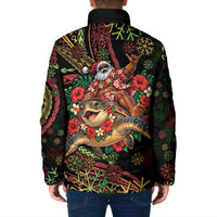 Hawaii Christmas Padded Jacket Aloha Santa Riding Honu DT05 - Polynesian Pride