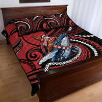 Tonga Christmas Quilt Bed Set Santa Riding Humpback Whale DT05 - Polynesian Pride