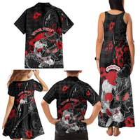 Personalised Hawaiian And Japanese Family Matching Tank Maxi Dress and Hawaiian Shirt Aloha Koi Fish Palaka Patterns DT05 - Polynesian Pride