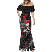 Personalised Hawaiian And Japanese Mermaid Dress Aloha Koi Fish Palaka Patterns DT05 - Polynesian Pride