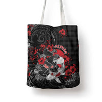 Hawaiian And Japanese Tote Bag Aloha Koi Fish Palaka Patterns DT05 - Polynesian Pride