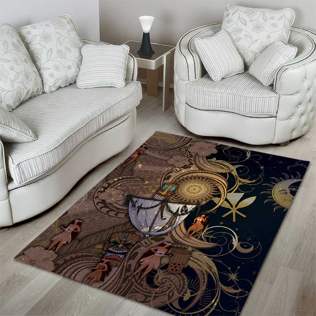 Hawaii Makahiki Area Rug Polynesian Sky And Earth - Polynesian Pride