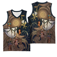 Hawaii Makahiki Basketball Jersey Polynesian Sky And Earth DT05 - Polynesian Pride