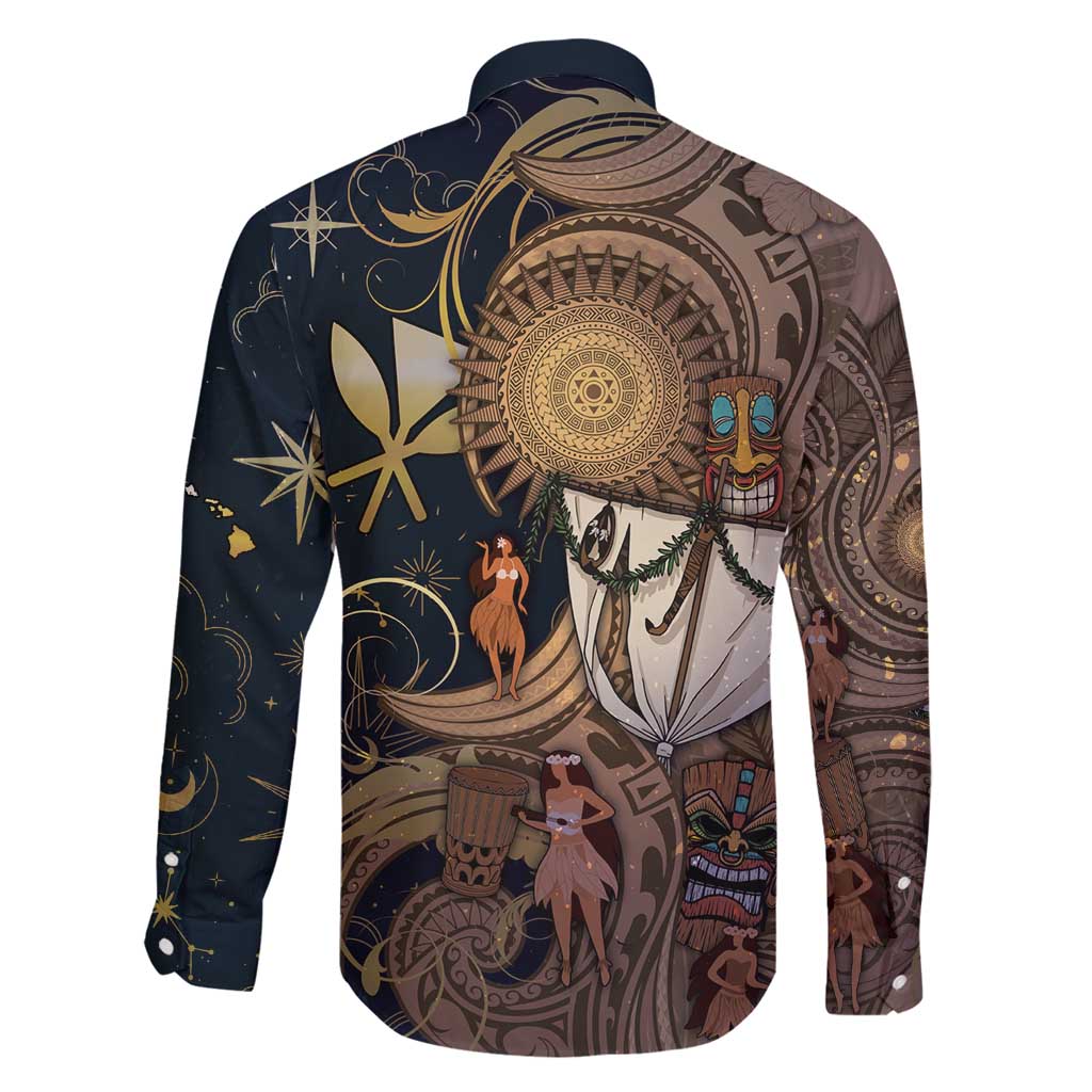 Hawaii Makahiki Family Matching Mermaid Dress and Hawaiian Shirt Polynesian Sky And Earth DT05 - Polynesian Pride