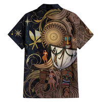 Hawaii Makahiki Family Matching Summer Maxi Dress and Hawaiian Shirt Polynesian Sky And Earth DT05 - Polynesian Pride