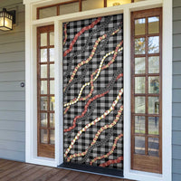 Hawaii Palaka Niihau Shell Lei Door Cover Tropical Island Plaid Patterns DT05 - Polynesian Pride
