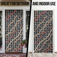 Hawaii Palaka Niihau Shell Lei Door Cover Tropical Island Plaid Patterns DT05 - Polynesian Pride