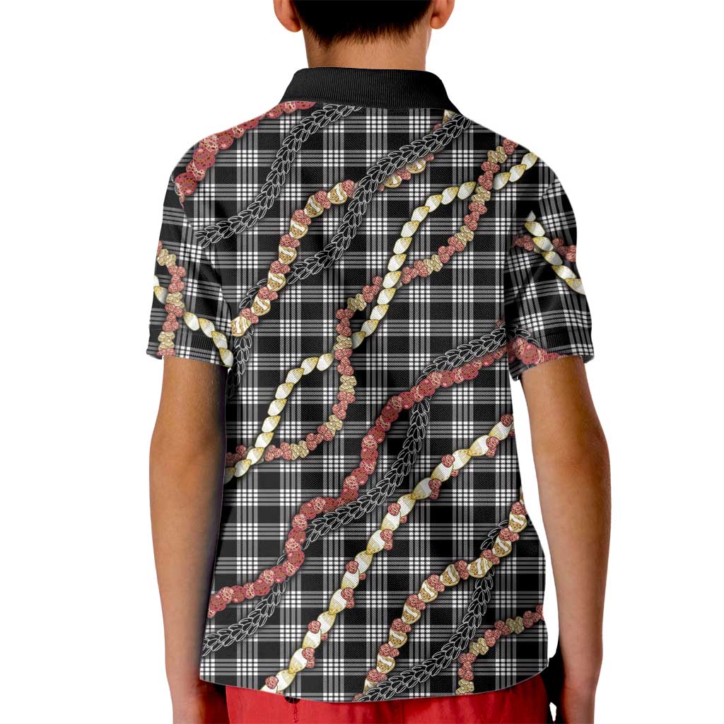Hawaii Palaka Niihau Shell Lei Kid Polo Shirt Tropical Island Plaid Patterns DT05 - Polynesian Pride