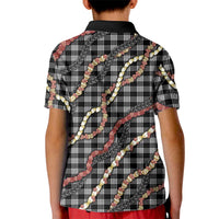 Hawaii Palaka Niihau Shell Lei Kid Polo Shirt Tropical Island Plaid Patterns DT05 - Polynesian Pride