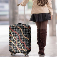 Hawaii Palaka Niihau Shell Lei Luggage Cover Tropical Island Plaid Patterns