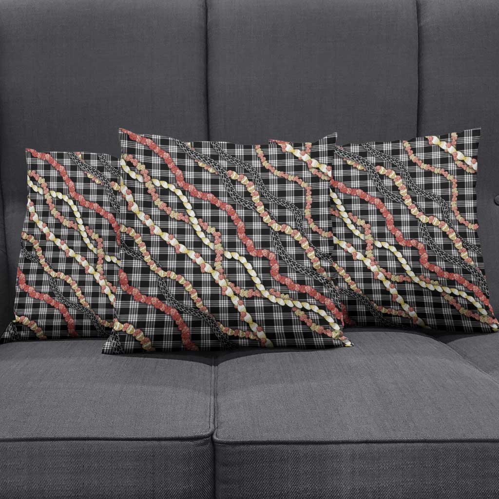 Hawaii Palaka Niihau Shell Lei Pillow Cover Tropical Island Plaid Patterns DT05 - Polynesian Pride