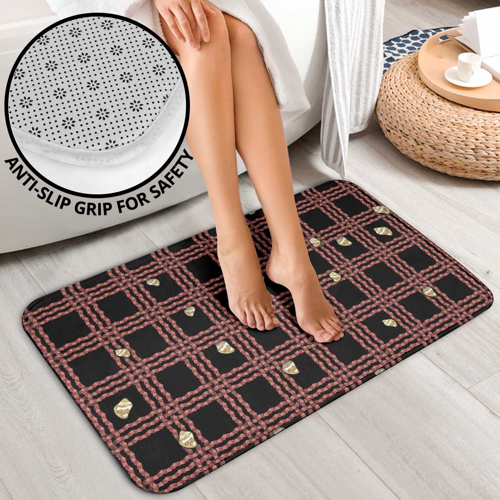 Hawaii Palaka Kahelelani Shell Lei Costume Bathroom Set Plaid Patterns