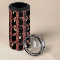 Hawaii Palaka Kahelelani Shell Lei Costume 4 in 1 Can Cooler Tumbler Plaid Patterns DT05 - Polynesian Pride