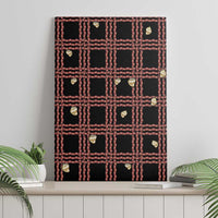 Hawaii Palaka Kahelelani Shell Lei Costume Canvas Wall Art Plaid Patterns