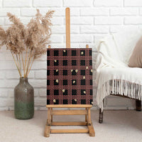 Hawaii Palaka Kahelelani Shell Lei Costume Canvas Wall Art Plaid Patterns