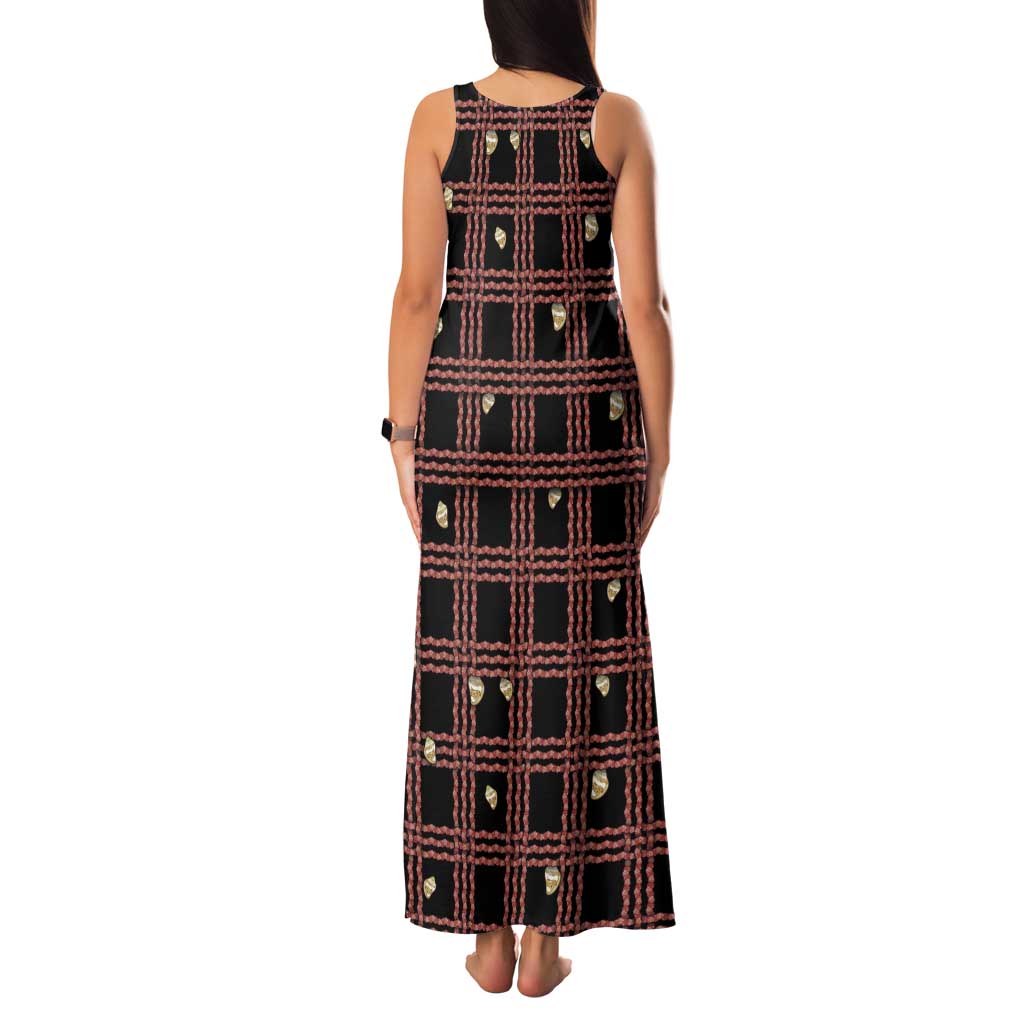 Hawaii Palaka Kahelelani Shell Lei Costume Family Matching Tank Maxi Dress and Hawaiian Shirt Plaid Patterns DT05 - Polynesian Pride