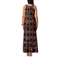 Hawaii Palaka Kahelelani Shell Lei Costume Family Matching Tank Maxi Dress and Hawaiian Shirt Plaid Patterns DT05 - Polynesian Pride