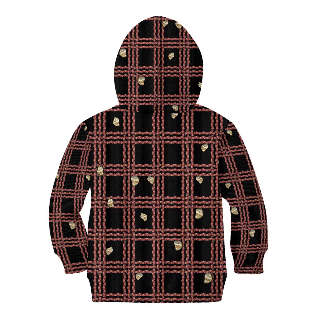 Hawaii Palaka Kahelelani Shell Lei Costume Kid Hoodie Plaid Patterns
